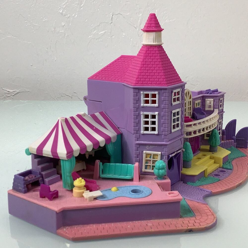 Village Polly Pockets light up magical mansion 1994 building only * - Picture 9 of 12